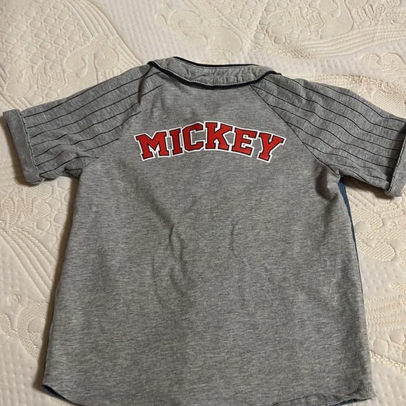 Disney Baseball Style Shirt with Mickey Mouse, Size 5 - Picture 6 of 9
